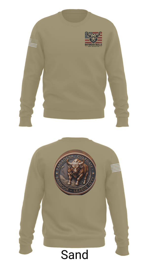 Crew Neck Sweatshirt, Baybrook Army Recruiting Company, , Teamtime, Team time, sublimation, custom sports apparel, team uniforms, spirit wear, spiritwear, sports uniforms, custom shirts, team store, custom team store, fundraiser sports, apparel fundraiser