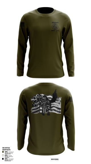 OCS BRAVO CO 002-25 55485287 Long Sleeve Performance Shirt 1