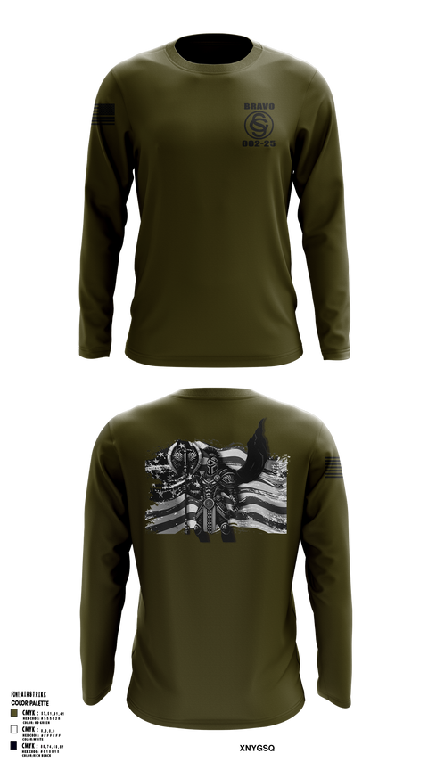 OCS BRAVO CO 002-25 55485287 Long Sleeve Performance Shirt 1