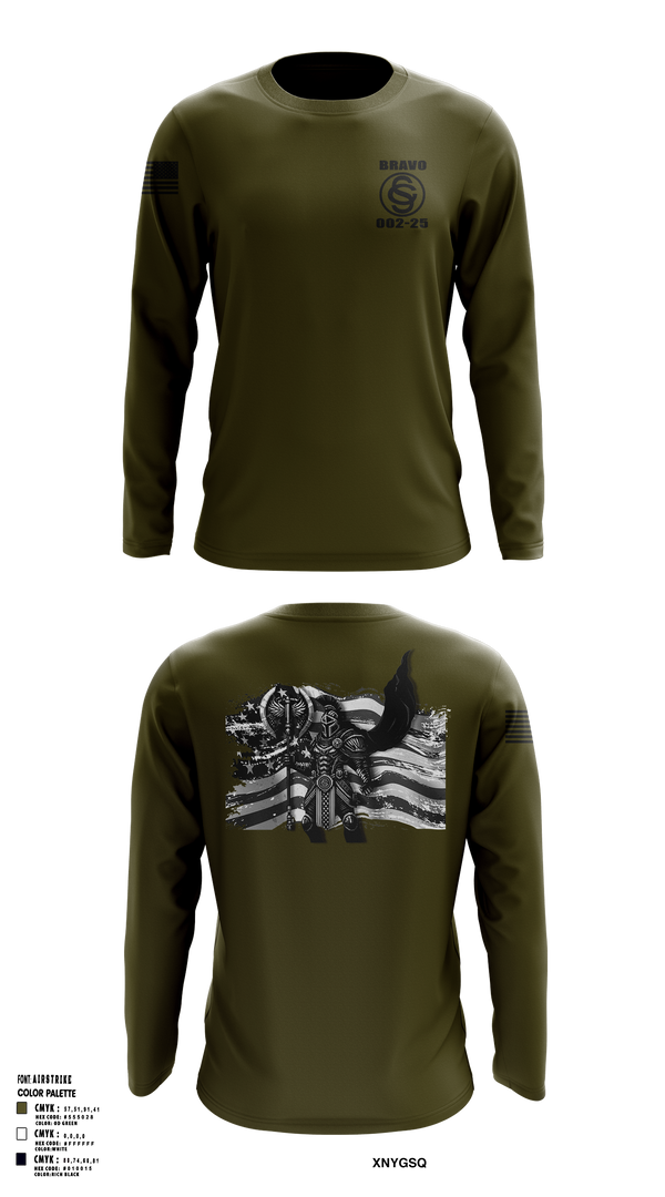 OCS BRAVO CO 002-25 55485287 Long Sleeve Performance Shirt 1