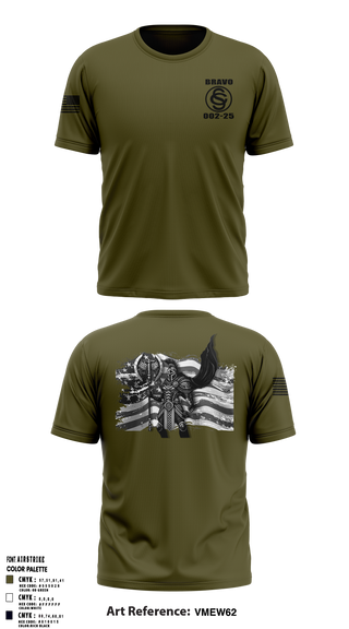 OCS BRAVO CO 002-25 55485287 Short Sleeve Performance Shirt - 1