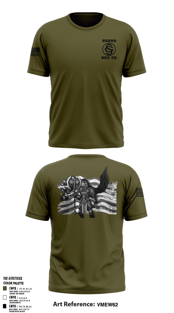 OCS BRAVO CO 002-25 55485287 Old School Cotton Feel Shirt - 1