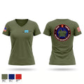 2d AABn 24127636 Women's Short Sleeve V-neck Shirt - 1