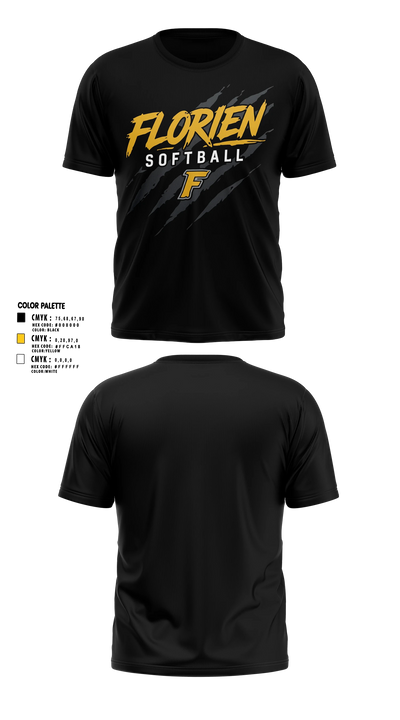 Florien Blackcats Short Sleeve Performance Shirt - 15