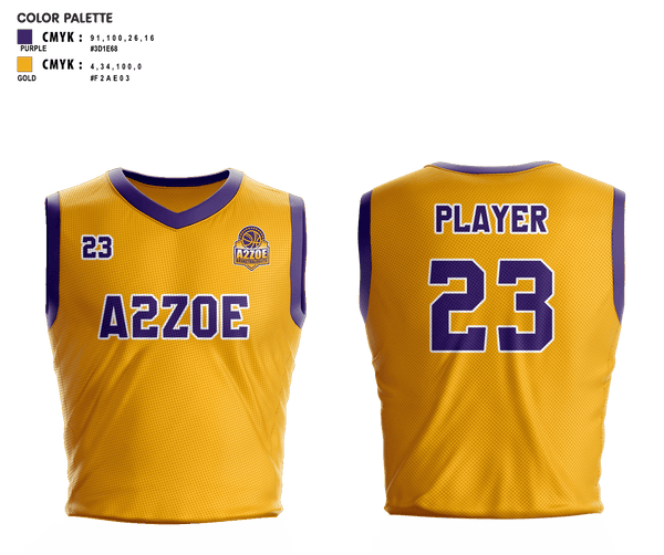 A2Zoe Basketball 60919900 Women's Basketball Practice Jersey - 3