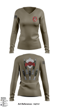 Mortar 1-111 Women's Long Sleeve V-neck Shirt - 1