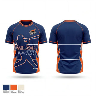 Old School Cotton Feel Shirt, Wilson Little League, Baseball, Teamtime, Team time, sublimation, custom sports apparel, team uniforms, spirit wear, spiritwear, sports uniforms, custom shirts, team store, custom team store, fundraiser sports, apparel fundraiser