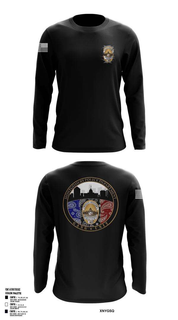 GANG UNIT 60178132 Long Sleeve Performance Shirt 1
