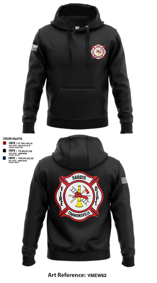 Hoodie, Sardis-Timmonsville fire department station 1, , Teamtime, Team time, sublimation, custom sports apparel, team uniforms, spirit wear, spiritwear, sports uniforms, custom shirts, team store, custom team store, fundraiser sports, apparel fundraiser