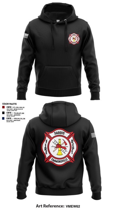 Sardis-Timmonsville fire department station 1 32598145 Hoodie - 3
