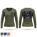 Wolfpack Women's Long Sleeve V-neck Shirt - 1