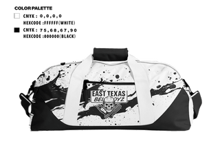 Duffle Bag, East Texas Beltboyz, , Teamtime, Team time, sublimation, custom sports apparel, team uniforms, spirit wear, spiritwear, sports uniforms, custom shirts, team store, custom team store, fundraiser sports, apparel fundraiser