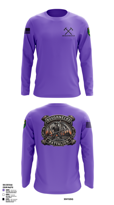 486th Civil Affairs Battalion Long Sleeve Performance Shirt- 1