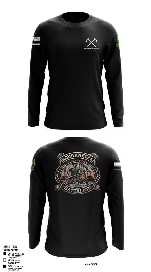 486th Civil Affairs Battalion Long Sleeve Performance Shirt - 2