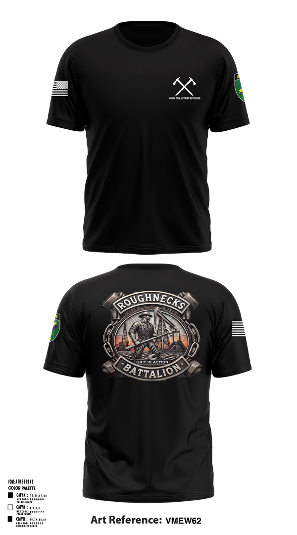 486th Civil Affairs Battalion Short Sleeve Performance Shirt - 2