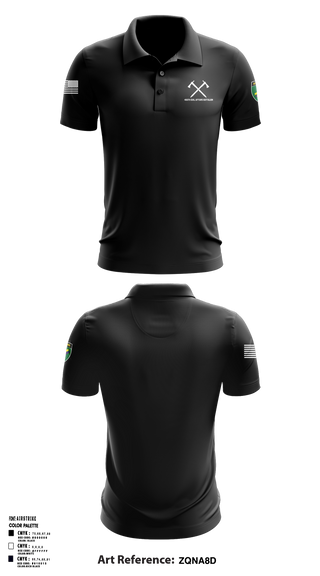 486th Civil Affairs Battalion Short Sleeve Performance Polo - 1