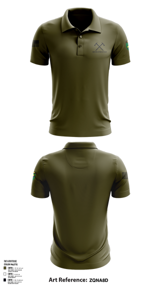 486th Civil Affairs Battalion Short Sleeve Performance Polo - 3