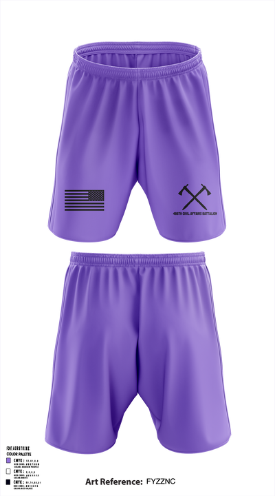 486th Civil Affairs Battalion Athletic Shorts With Pockets - 1