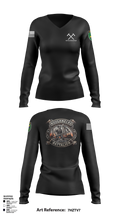 486th Civil Affairs Battalion Women's Long Sleeve V-neck Shirt - 2