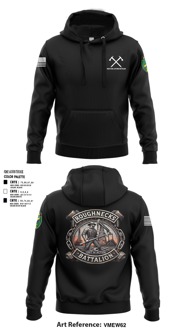 486th Civil Affairs Battalion Hoodie - 2