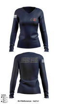 BadgeBanter 16428152 Women's Long Sleeve V-neck Shirt - 6