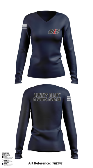 Womens Long Sleeve Vneck Shirt, BadgeBanter, Police, Teamtime, Team time, sublimation, custom sports apparel, team uniforms, spirit wear, spiritwear, sports uniforms, custom shirts, team store, custom team store, fundraiser sports, apparel fundraiser