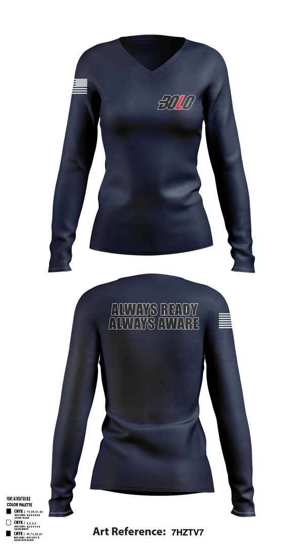 Womens Long Sleeve Vneck Shirt, BadgeBanter, Police, Teamtime, Team time, sublimation, custom sports apparel, team uniforms, spirit wear, spiritwear, sports uniforms, custom shirts, team store, custom team store, fundraiser sports, apparel fundraiser