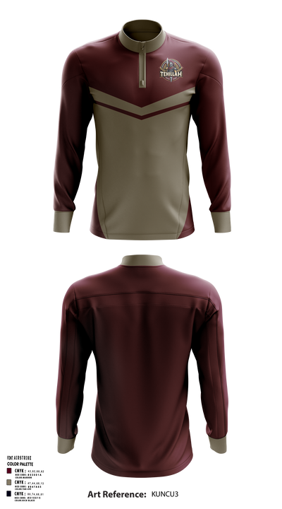 Tehillah Christian Academy 71436113 Quarter Zip Jacket - 1