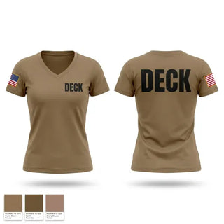Womens Short Sleeve Vneck Shirt, DECK, Navy, Teamtime, Team time, sublimation, custom sports apparel, team uniforms, spirit wear, spiritwear, sports uniforms, custom shirts, team store, custom team store, fundraiser sports, apparel fundraiser