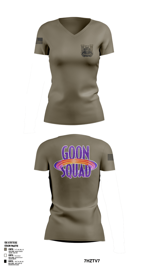 GOON SQUAD Women's Short Sleeve V-neck Shirt - 3
