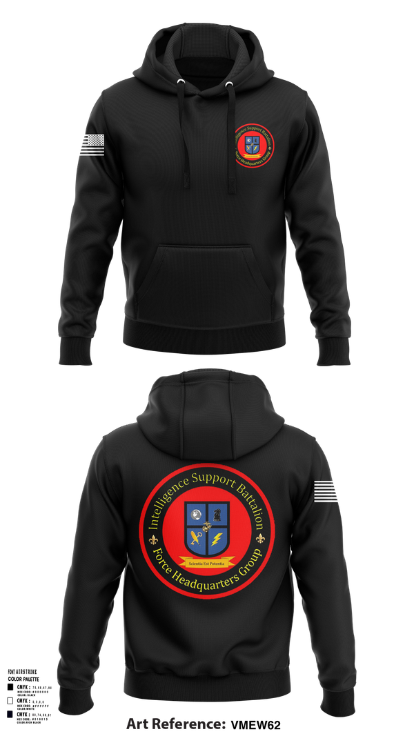 Hoodie, Intelligence Support Battalion, , Teamtime, Team time, sublimation, custom sports apparel, team uniforms, spirit wear, spiritwear, sports uniforms, custom shirts, team store, custom team store, fundraiser sports, apparel fundraiser