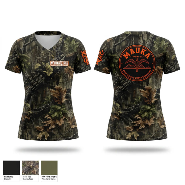 Womens Short Sleeve Vneck Shirt, MAUKA TRADING CO., Police, Teamtime, Team time, sublimation, custom sports apparel, team uniforms, spirit wear, spiritwear, sports uniforms, custom shirts, team store, custom team store, fundraiser sports, apparel fundraiser