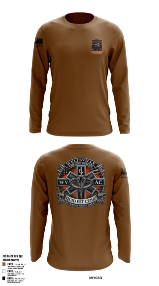 Wellsville Volunteer Ambulance Corps 7001536 Long Sleeve Performance Shirt - 2
