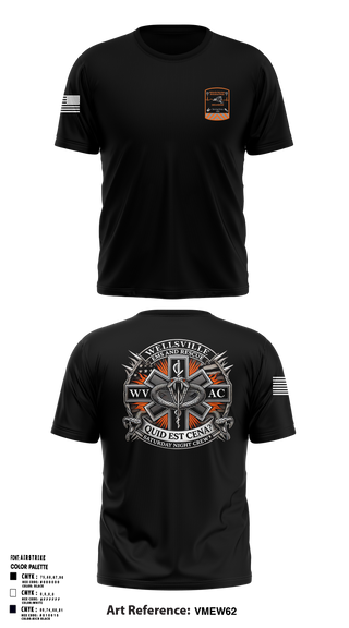 Wellsville Volunteer Ambulance Corps 7001536 Short Sleeve Performance Shirt - 1