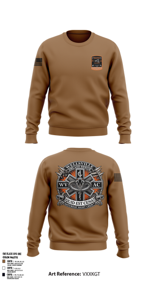 Wellsville Volunteer Ambulance Corps 7001536 Crew Neck Sweatshirt - 2