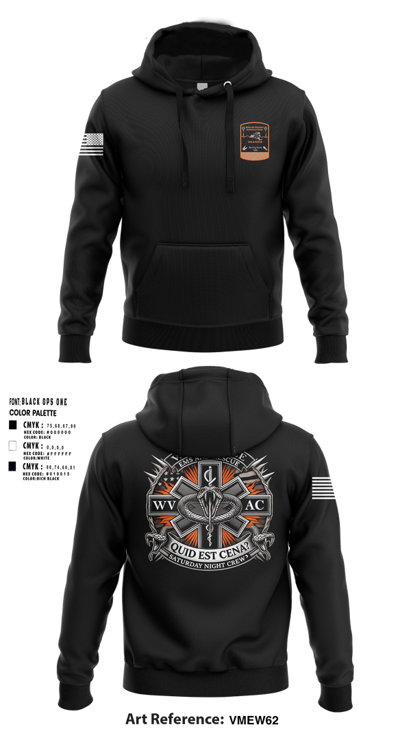 Wellsville Volunteer Ambulance Corps 7001536 Hoodie - 1