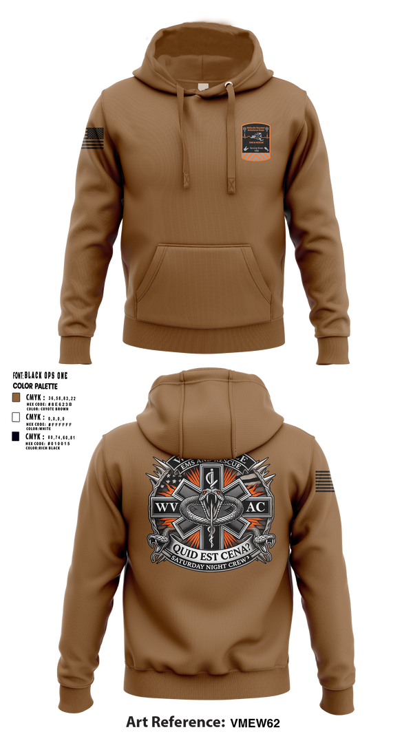 Wellsville Volunteer Ambulance Corps 7001536 Hoodie - 2