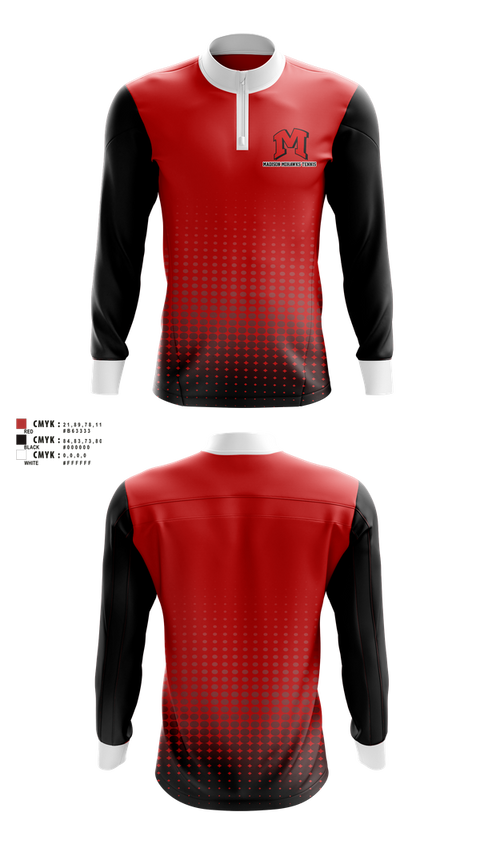 Quarter Zip Jacket, Madison Panthers Tennis, Tennis, Teamtime, Team time, sublimation, custom sports apparel, team uniforms, spirit wear, spiritwear, sports uniforms, custom shirts, team store, custom team store, fundraiser sports, apparel fundraiser