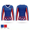 Palestine Patriots Women's Long Sleeve V-neck Shirt - 1