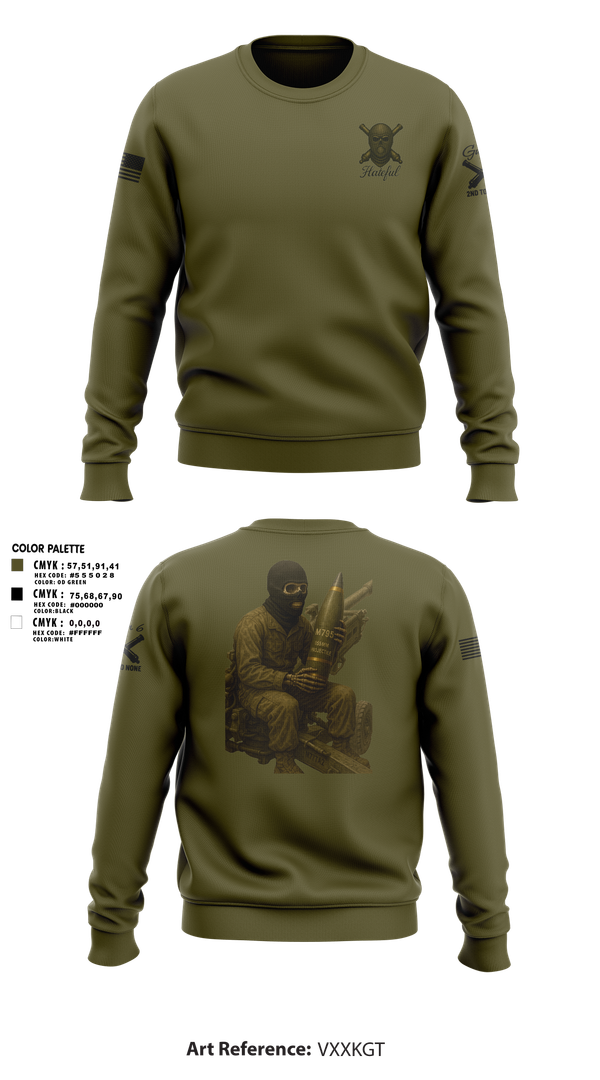 Crew Neck Sweatshirt, Hateful Hotel 2nd Plt, , Teamtime, Team time, sublimation, custom sports apparel, team uniforms, spirit wear, spiritwear, sports uniforms, custom shirts, team store, custom team store, fundraiser sports, apparel fundraiser