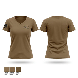 Womens Short Sleeve Vneck Shirt, C CLC, National Guard, Teamtime, Team time, sublimation, custom sports apparel, team uniforms, spirit wear, spiritwear, sports uniforms, custom shirts, team store, custom team store, fundraiser sports, apparel fundraiser
