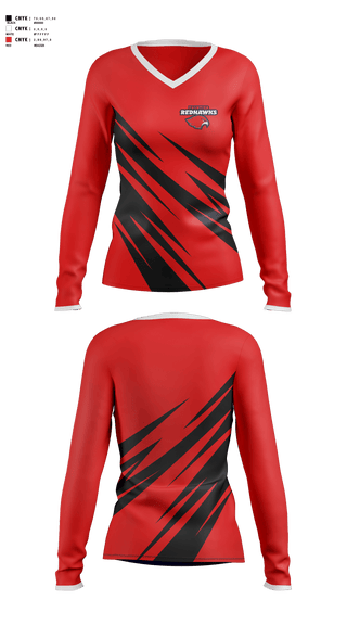 Womens Long Sleeve Vneck Shirt, Frontier Regional School Basketball, Men's Basketball, Teamtime, Team time, sublimation, custom sports apparel, team uniforms, spirit wear, spiritwear, sports uniforms, custom shirts, team store, custom team store, fundraiser sports, apparel fundraiser