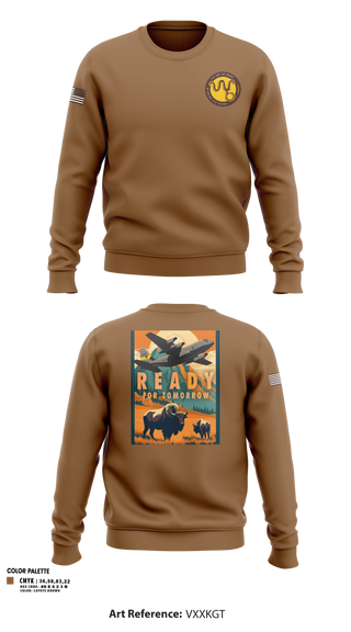 Crew Neck Sweatshirt, 153rd R&R, Air Force, Teamtime, Team time, sublimation, custom sports apparel, team uniforms, spirit wear, spiritwear, sports uniforms, custom shirts, team store, custom team store, fundraiser sports, apparel fundraiser