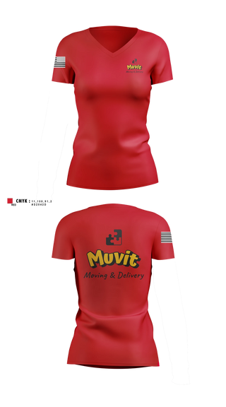 Womens Short Sleeve Vneck Shirt, Muvit, , Teamtime, Team time, sublimation, custom sports apparel, team uniforms, spirit wear, spiritwear, sports uniforms, custom shirts, team store, custom team store, fundraiser sports, apparel fundraiser