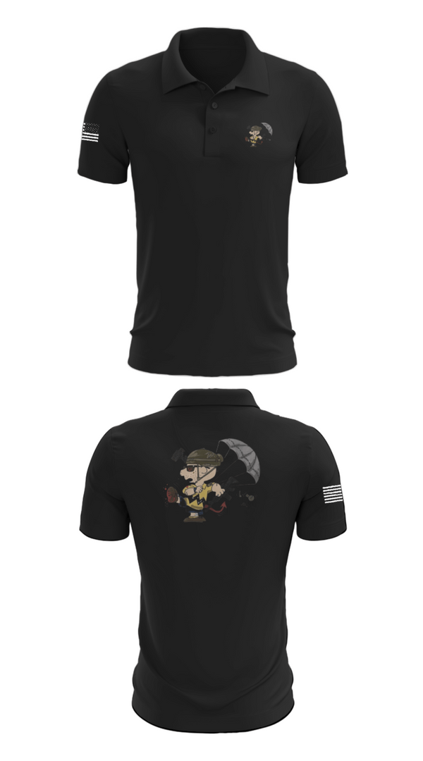 Short Sleeve Performance Polo, 1-508th PIR, Army, Teamtime, Team time, sublimation, custom sports apparel, team uniforms, spirit wear, spiritwear, sports uniforms, custom shirts, team store, custom team store, fundraiser sports, apparel fundraiser
