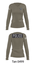 Round Lake Park Police Department 64206362 Women's Long Sleeve V-neck Shirt - 11