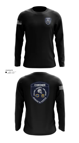 Long Sleeve Performance Shirt, Pulaski County Coroner’s Office, Police, Teamtime, Team time, sublimation, custom sports apparel, team uniforms, spirit wear, spiritwear, sports uniforms, custom shirts, team store, custom team store, fundraiser sports, apparel fundraiser