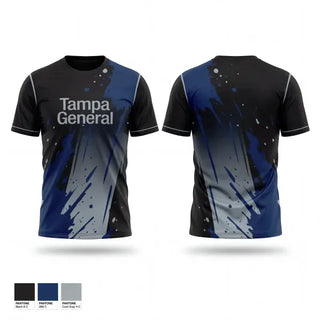Old School Cotton Feel Shirt, Tampa General, Police, Teamtime, Team time, sublimation, custom sports apparel, team uniforms, spirit wear, spiritwear, sports uniforms, custom shirts, team store, custom team store, fundraiser sports, apparel fundraiser