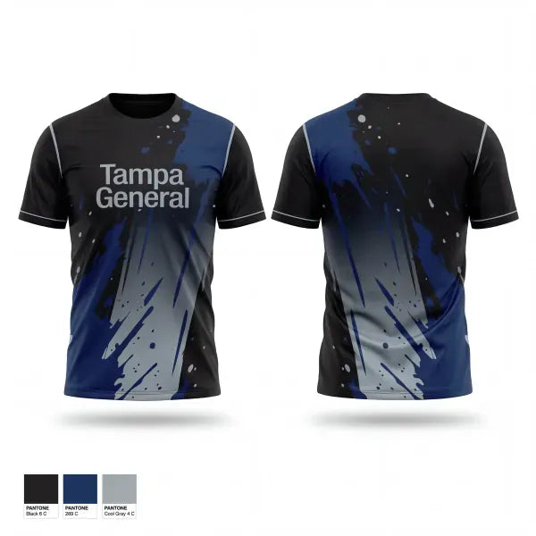 Old School Cotton Feel Shirt, Tampa General, Police, Teamtime, Team time, sublimation, custom sports apparel, team uniforms, spirit wear, spiritwear, sports uniforms, custom shirts, team store, custom team store, fundraiser sports, apparel fundraiser