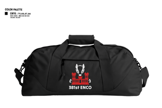 Duffle Bag, 381 EN CO, Army, Teamtime, Team time, sublimation, custom sports apparel, team uniforms, spirit wear, spiritwear, sports uniforms, custom shirts, team store, custom team store, fundraiser sports, apparel fundraiser